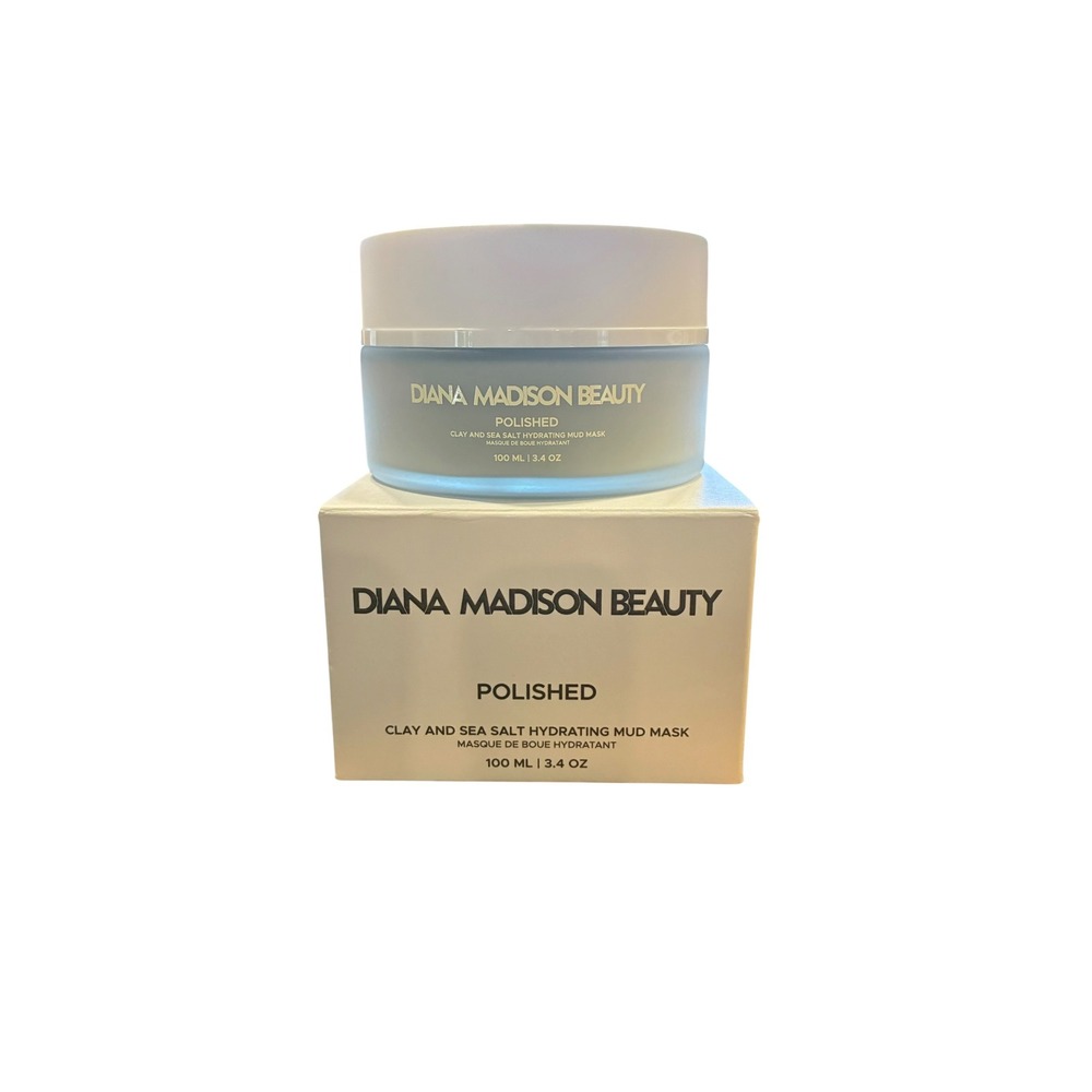 Diana Madison Beauty Polished Clay Sea Salt Hydrating Mud Mask 3.4oz New